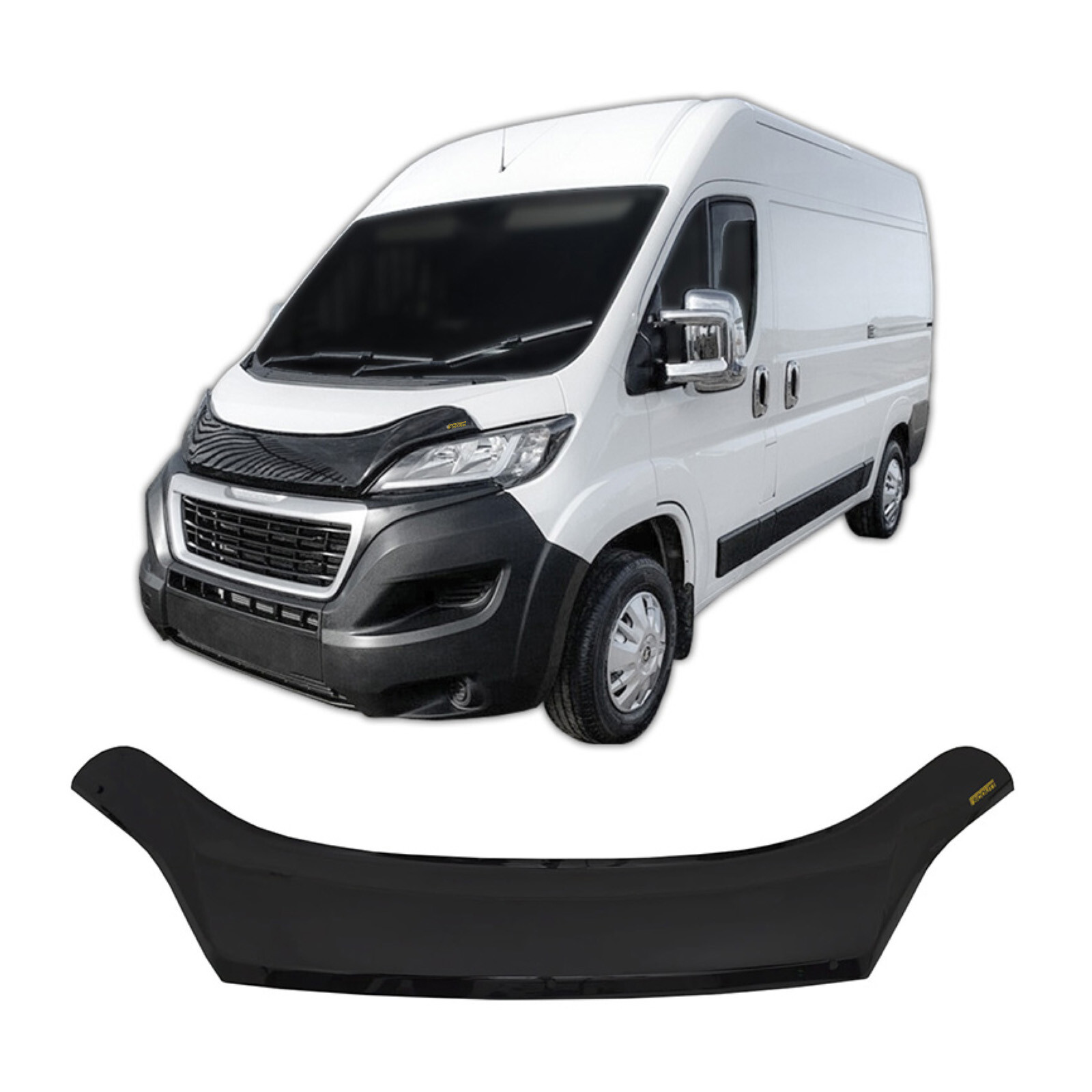 Déflecteur de capot Fiat Ducato depuis 2014 Scoutt pour stopper les impacts de gravillons