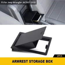 For Jeep Wrangler JK 2007-10 Hidden Console Armrest Box Storage Secret Organizer