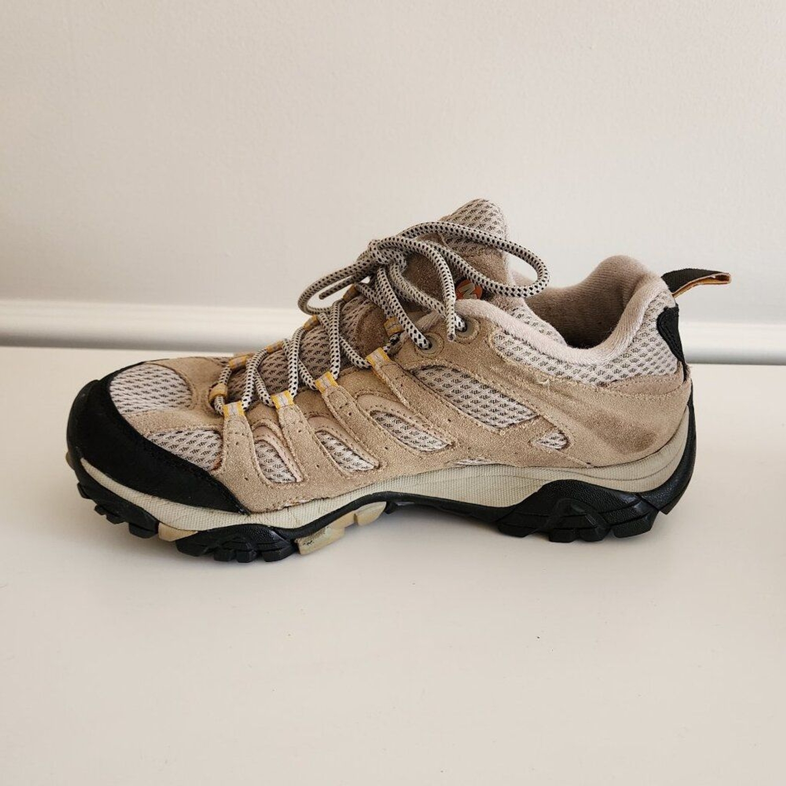 Scarpe da trekking Merrell Moab Ventilatore Taupe taglia 8 5 Vibram stringate J86612 donna