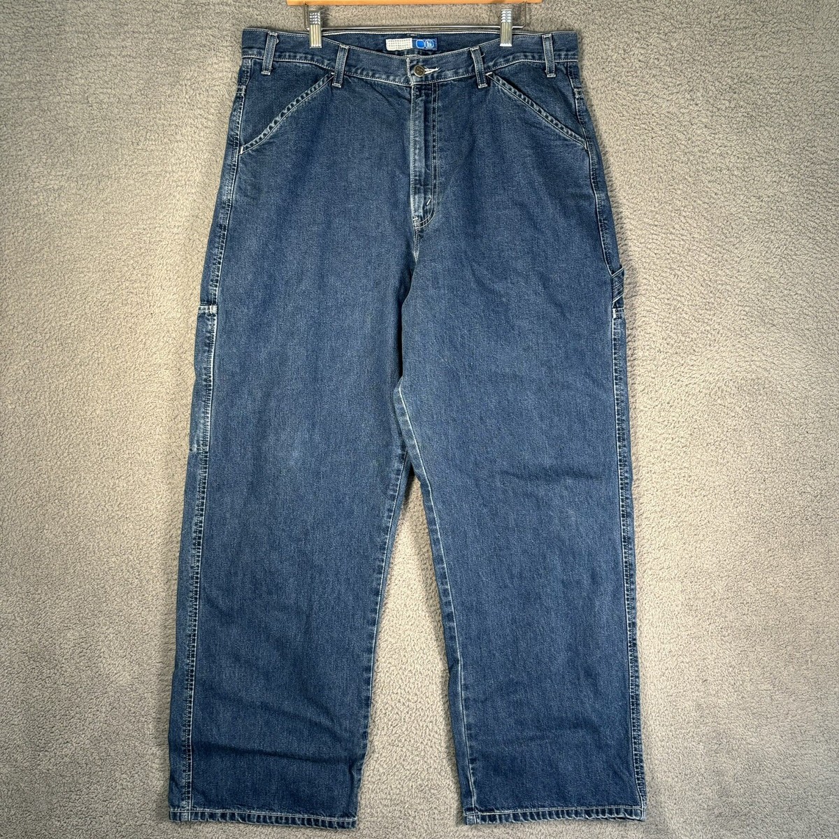 Levis L2 Blue Jeans Pants Wide Leg Carpenter VTG Mens Baggy