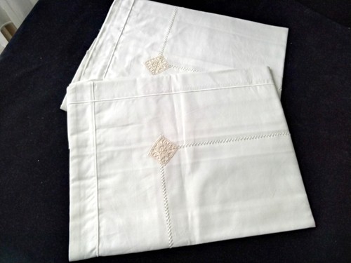 Taies d'oreiller Lin Lavé Normand - À broder – Le Drap Français