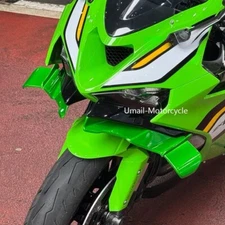 For Kawasaki ZX-6R Wing Downforce Aerodynamics Front Lip Spoiler Fairing Kits