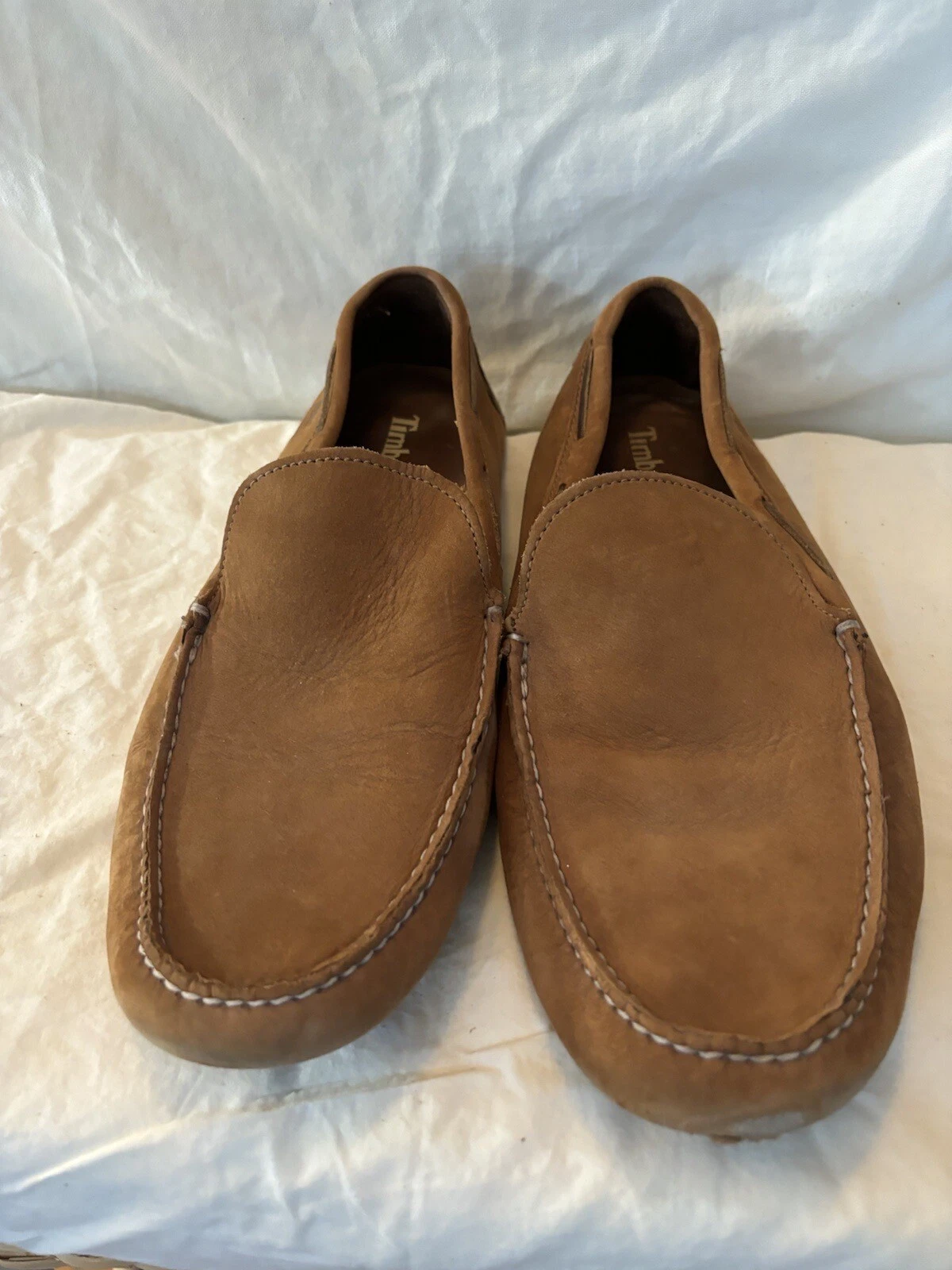 Mocassini slip on intelligenti Timberland marrone pelle scamosciata a punta