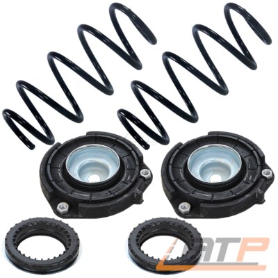 2x FEDER FAHRWERKSFEDER +DOMLAGER INKL. KUGELLAGER VORN FÜR VW GOLF PLUS 5M