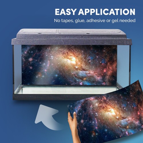 Fish Tank Background 90x45cm - Space Nebula Galaxy Stars NASA  #15518 - Picture 5 of 8