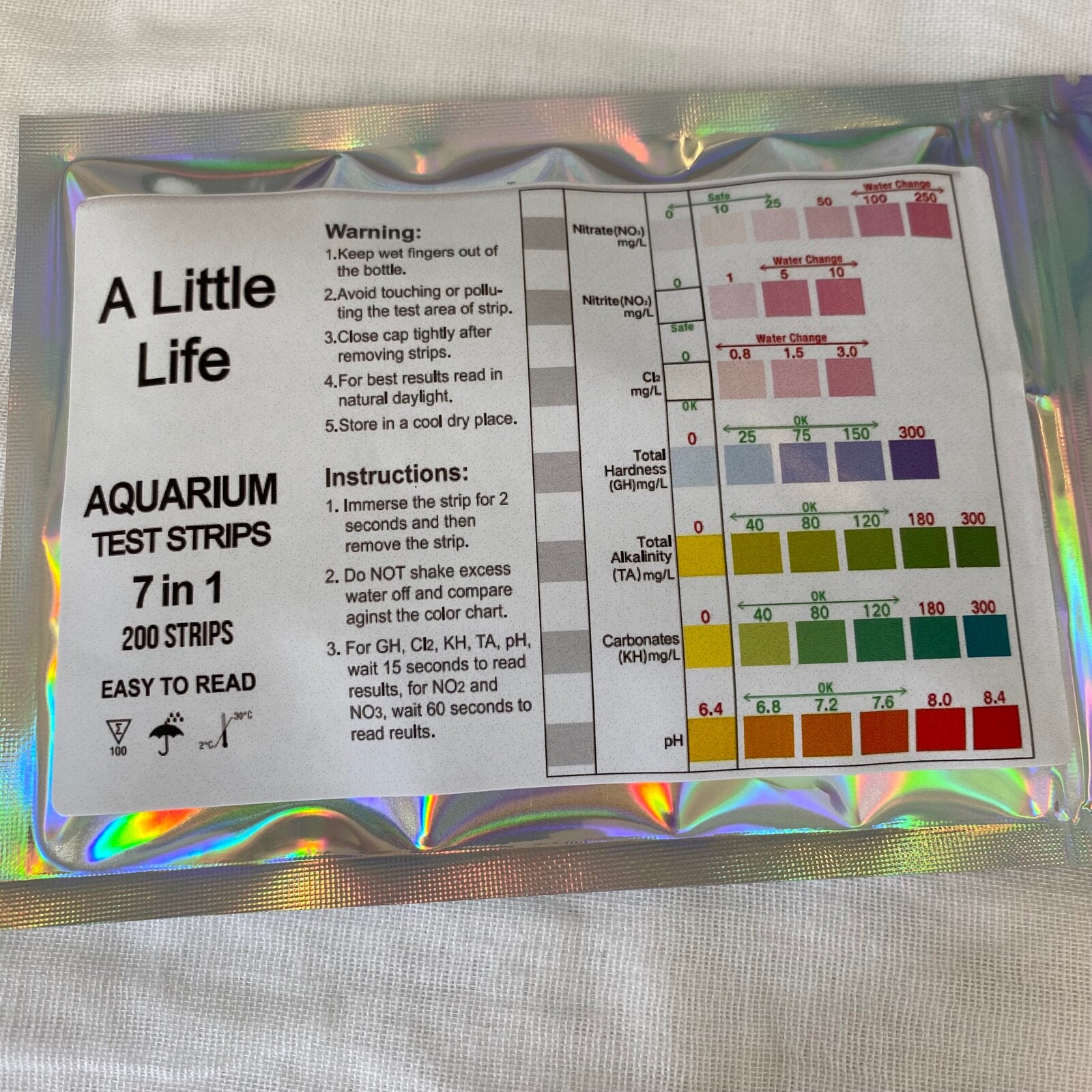 7 in1 Aquarium Test Kit, Fish Tank Water Testing (10200x Tester Strips