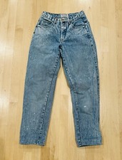 Marithe Francois Girbaud Vintage Light Wash Mom Denim Jeans Size 7/8 altered 