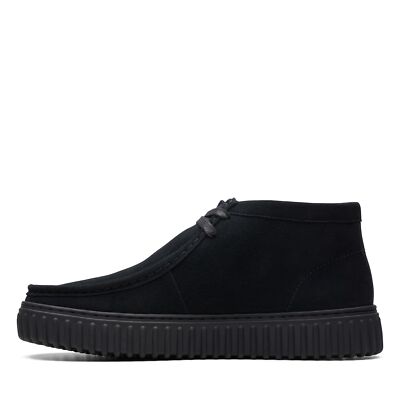 Clarks Men's Torhill Hi Black Suede 26173664 | eBay