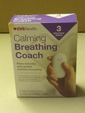 CVS Calming Breathing Coach 3 Breathing Modes Coach/ USB Charging Cable