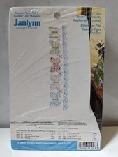 Janlynn Stamped Pillowcase Pair, Patchwork Butterfly, 021-1003