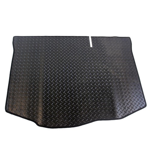 For Ford Fiesta MK7 20092017 Fully Tailored Black Rubber Car Boot Mat