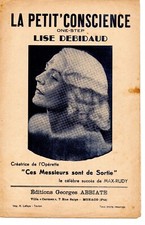 Partition chant piano La petit' conscience - opérette Max RUDY, Lise DEBIDAUD  