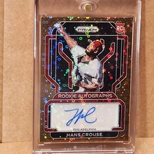 Hans Crouse 2022 Prizm Rookie Autographs Bronze Donut Circles RC 13/15