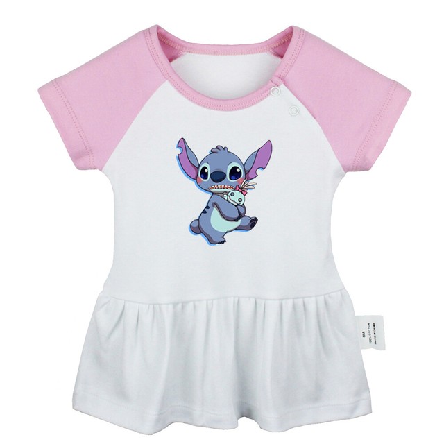 Cute Lilo And Stitch Turo Newborn Baby Dress Toddler Infant 100 Cotton cute-lilo-and-stitch-turo-newborn-baby-dress-toddler-infant-100-cotton