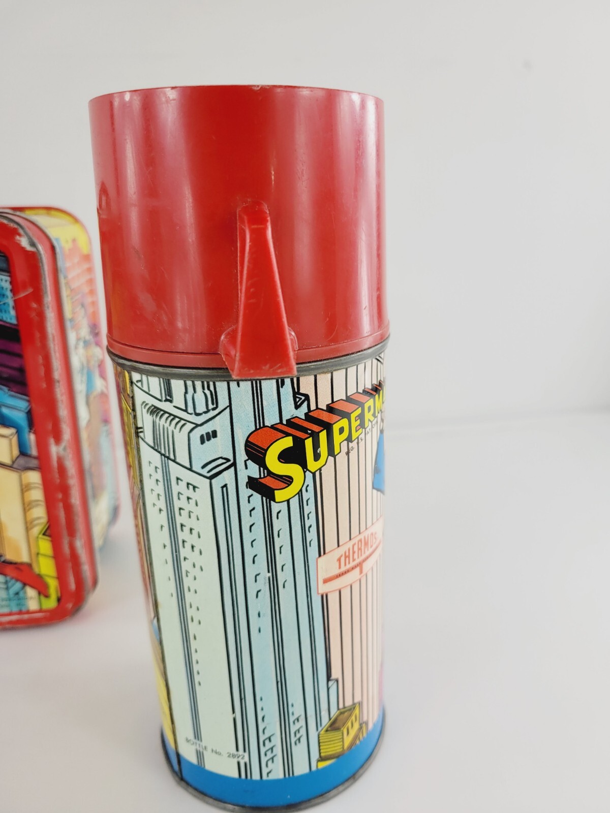 Vintage 1967 Thermos Brand Superman Metal Lunch Box 1960s WITH UNBROKEN THERMOS eBay