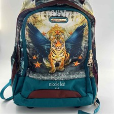 Nicole Lee Usa Tiger Roller Bag Travel Backpack With Computer Compartment