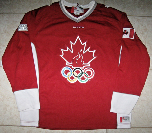Team CANADA OLYMPICS Lot: 2 Off. Lic. Jerseys & 1 Sweater by ROOTS & HBC