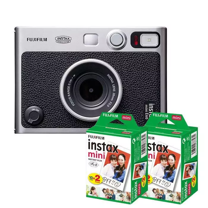 FUJIFILM Cheki Hybrid Instant Camera instax mini Evo Black – WAFUU JAPAN