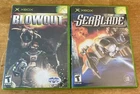 Lot Of 2 Microsoft XBox Games Blowout (2003) & SeaBlade (2002) CIB With Manual