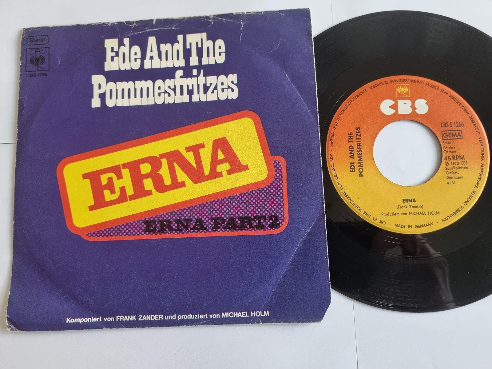 7"" Single Ede and the Pommesfritzes = Frank Zander - Erna Vinyl Germany/ Michael