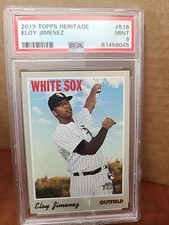 2019 Topps Heritage Eloy Jimenez Rookie Card #516 PSA 9