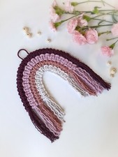 baby room decoration. Handmade macrame rainbow.  Nursery decor.  Gift idea.