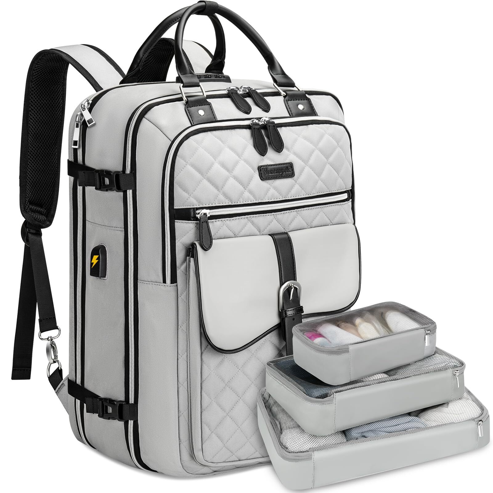 Women's Anti-Theft Travel Backpack for 17-Inch Laptops Carry-On-image