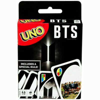 BTS offiziell MATTEL UNO Kartenspiel authentisch Brandneu Ungeöffnet Umgebung