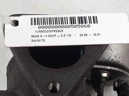 24418170 Turbocompresor para SAAB 9-3 COUPÉ 2.2 TID 1998 505860 - Imagen 2 de 10