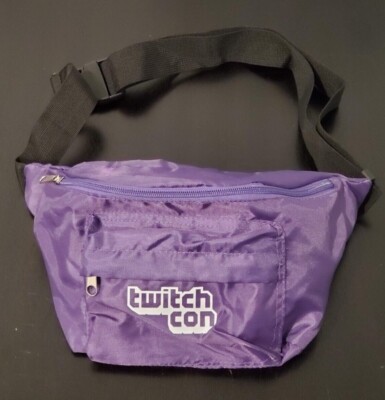 TwitchCon 2017 Purple Fanny Pack Waist Bag with Buckle Convention Exclusive NEW