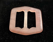 RETRO VINTAGE BELT BUCKLE - SOLID PLASTIC - PINK