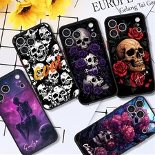 Gorgeous Skull Phone Case For Samsung S26 iPhone 17 16 Custom Translucent Cover