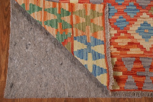 Flachgewebe Orientalischer Kelim Vorleger 5x7 Fuß Geometrisch Wollteppich Southwestern Teppich - Bild 5 von 9