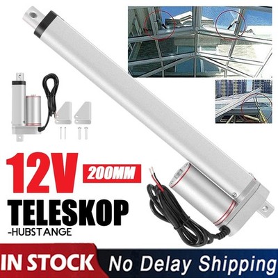 1000N Linear Actuator Linearantrieb Elektrozylinder Linearmotor 12V DC 200mm DHL