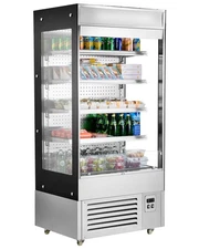 Open Air Merchandiser 4-Tier Display Cooler with Air Curtain 18.4cu.ft.