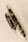 VINTAGE 1930s SHEAFFER PEARL & BLACK 5-30 COMBO FOUNTAIN PEN & PENCIL ~ RESTORED — photo 1