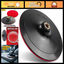 7" Hook  Loop Sanding Pad, Rigid Low Profile, 5/8-11 Thread, Flat Surface Grind