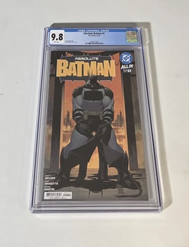 🔥 Absolute Batman #1 CGC 9.8 Graded Cover A 1st Print Nick Dragotta Snyder 🔥