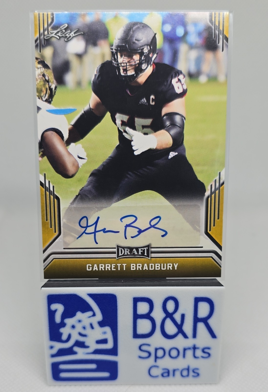 Garrett Bradbury Leaf Draft Autographs #GB1 Gold