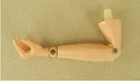 Vintage 1970 Hasbro GI Joe AT Figure Left Elbow Forearm Hand Arm Parts Mint C9