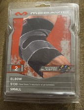 McDavid 4-Way Elastic Elbow Sleeve with Gel Buttresses - Black, Sz.S, Level 2,