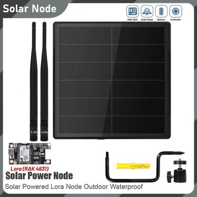 Solar Lora Node Meshtastic Device Repeater mit Wisblock RAK19007 RAK4631 Board