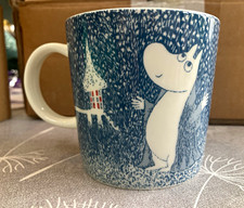 Arabia Moomin Blue & White Ceramic Mug 2018 CRO218 - Never Used
