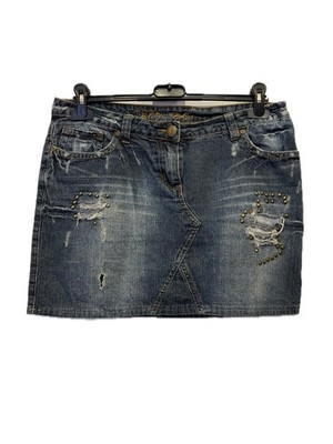 Y2K Minirock Jeans - Größe M