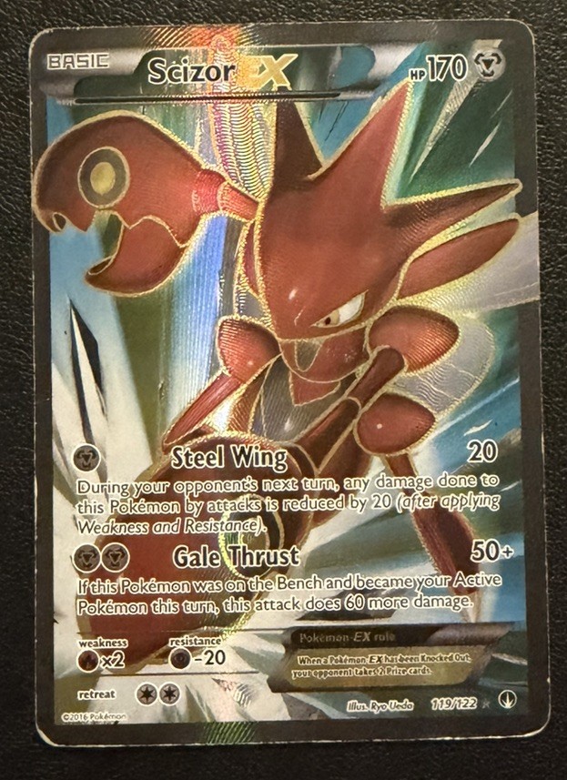 Scizor EX BREAKpoint 119/122 Rare Ultra Pokemon Card MP/HP