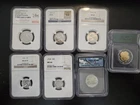 LOT OF SEVEN (7) Graded Coins SILVER AND GOLD! If You Know, You Know...