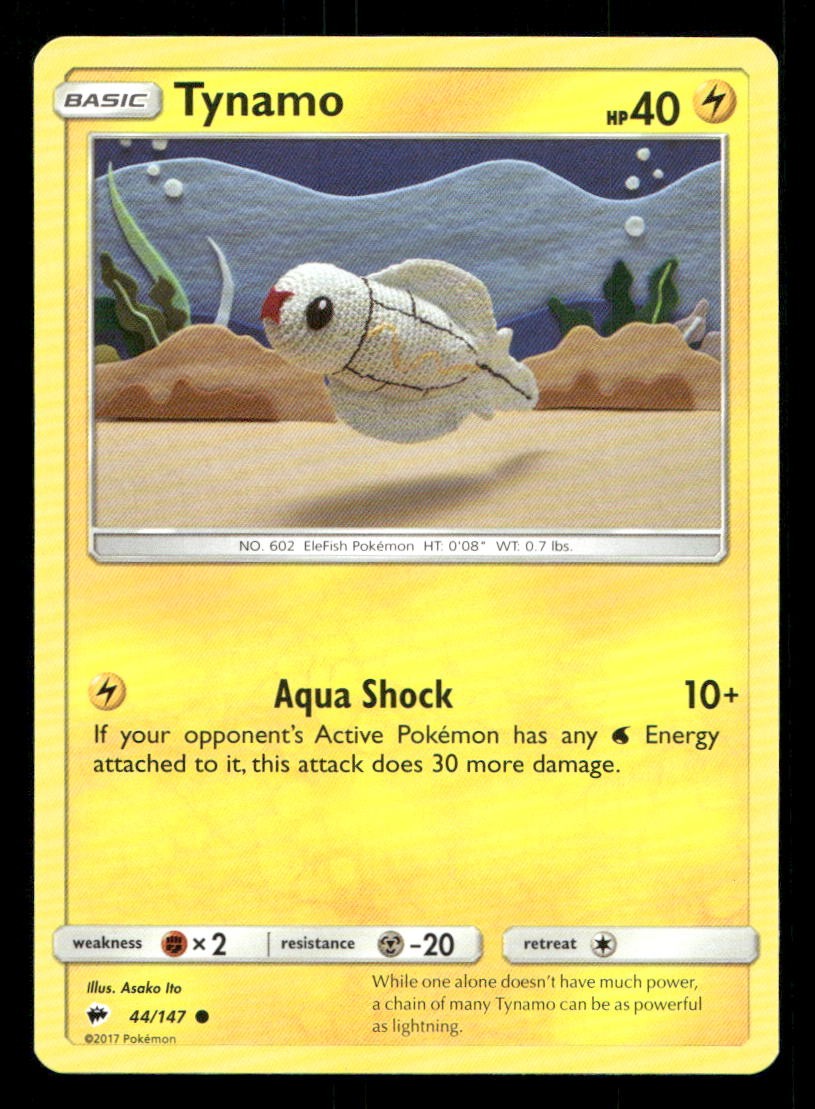 Tynamo 44/147 Burning Shadows LP Pokemon