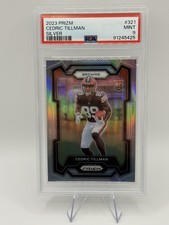 2023 Cedric Tillman Silver Prizm PSA 9 Rookie Card #321 Cleveland Browns RC. rookie card picture
