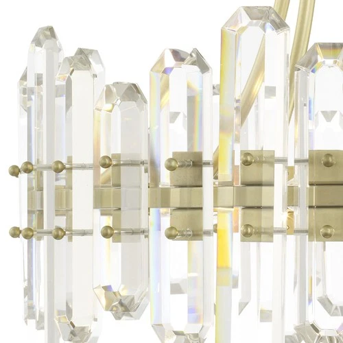 Crystorama Lighting Group BOL-8884 Bolton 4 Light 21"W Semi-Flush - Brass - Picture 7 of 12