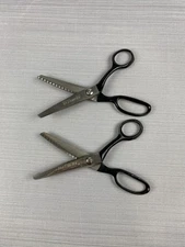 KLEENCUT Pinking Shears Scissors Vintage 2 Pairs